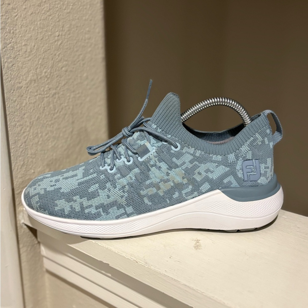 FootJoy FJ Flex XP Golf Shoes Blue Camo Women's SZ 7 (95349) Worn Once - Picture 3 of 9